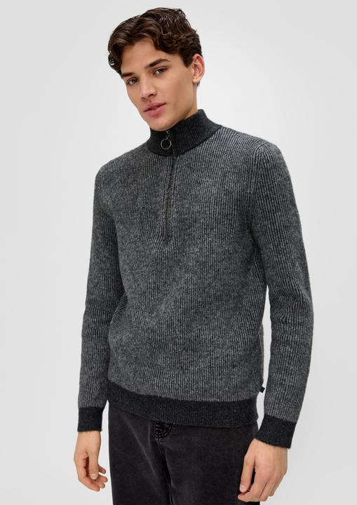 Actual product image s.Oliver Strickpullover Strickpullover mit Rippstruktur (XL)