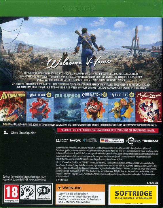 Produktbild Bethesda Fallout 4 - Game of the Year Edition (Xbox One X, Xbox Series X, Multilingual)