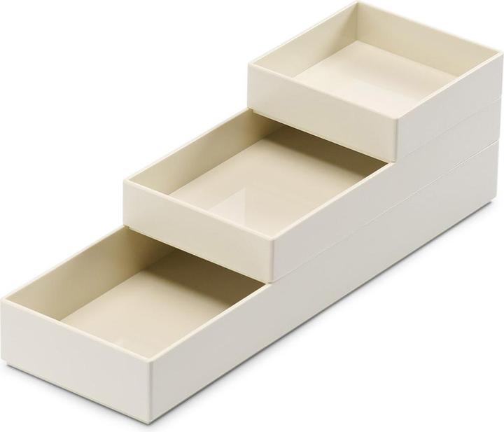 Moxom Container set Modular Tray, 250x80x55mm, 3-piece, white