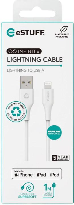 Productafbeelding eSTUFF 100% gerecycled superzacht TPE (1 m, USB 2.0)