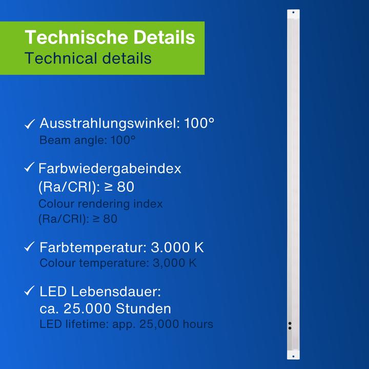Produktbild REV LED-Unterbauleuchte Mini Slim, 6W, 3000K, 420lm, warmweiss, IP20, 60 cm (420 lm)