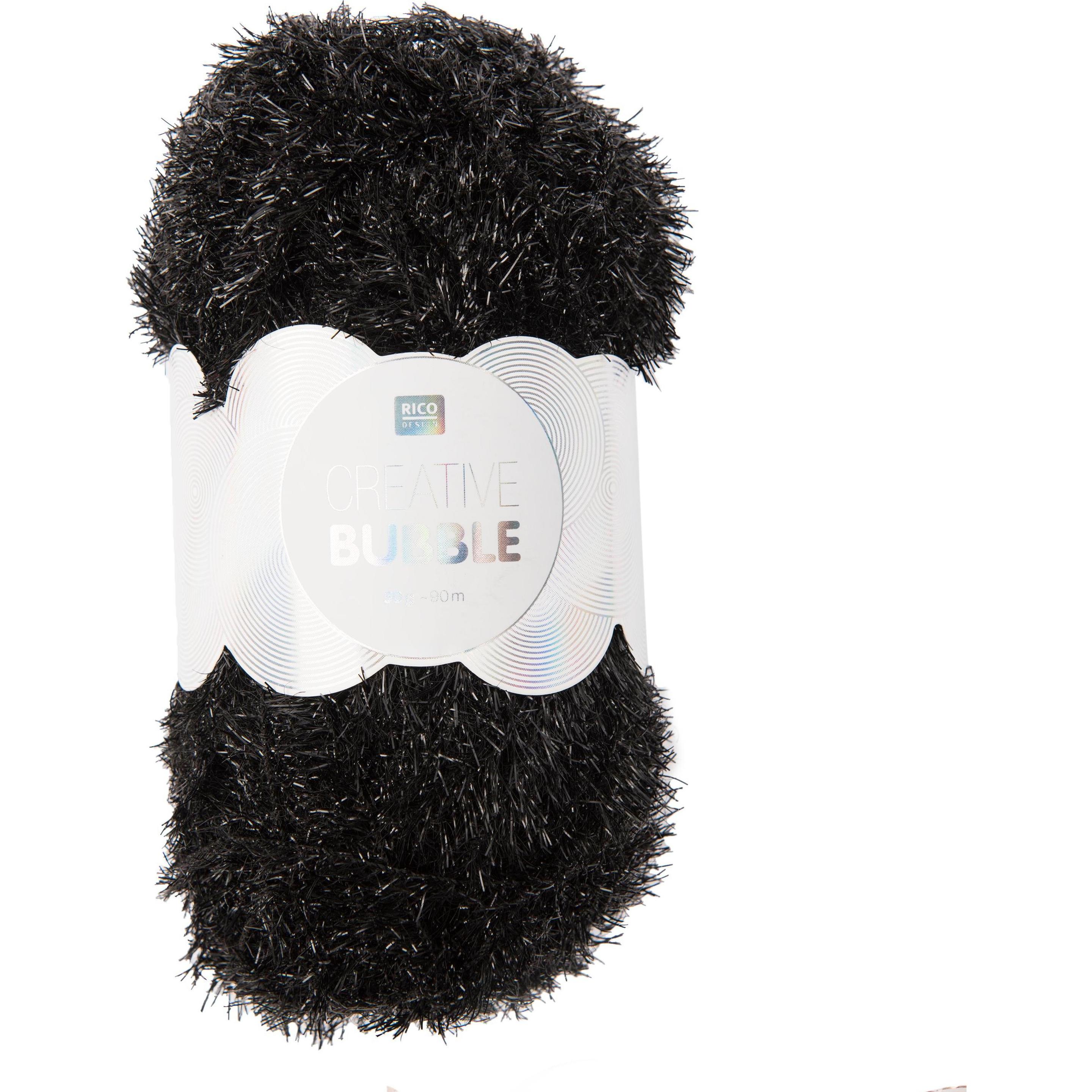 Rico Design Creative Bubble, Garn + Wolle, Schwarz