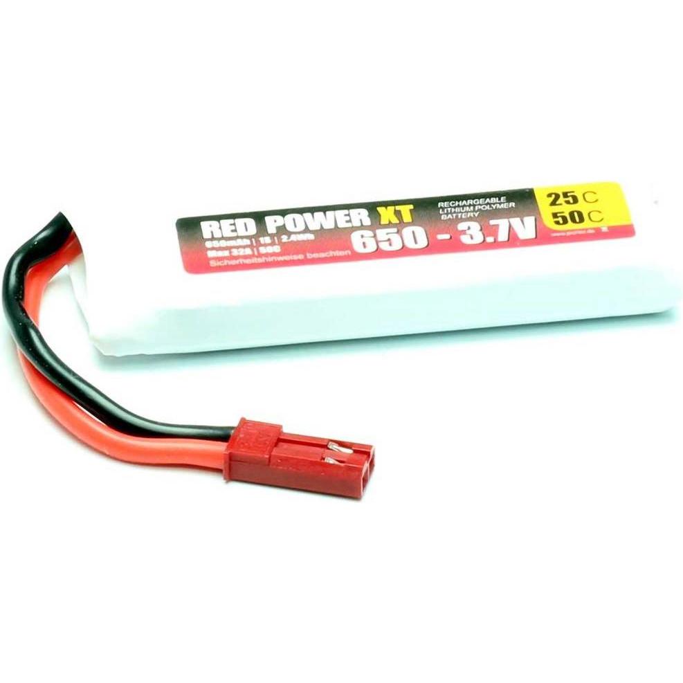 Red Power Modellbau-Akkupack (LiPo) 3.7 V 600 mAh 25 C Softcase JST, BEC (3.70 V, 600 mAh)
