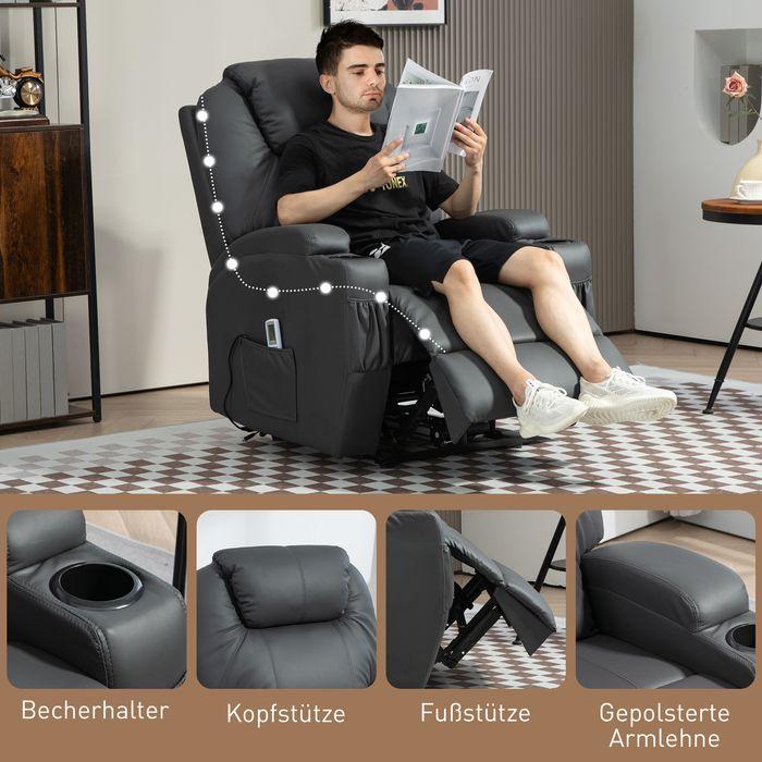 Produktbild Homcom Massagesessel Liegefunktion