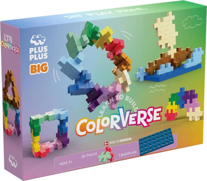 Actual product image Plus-Plus 60 Kreativ Bausteine BIG Farbspektrum