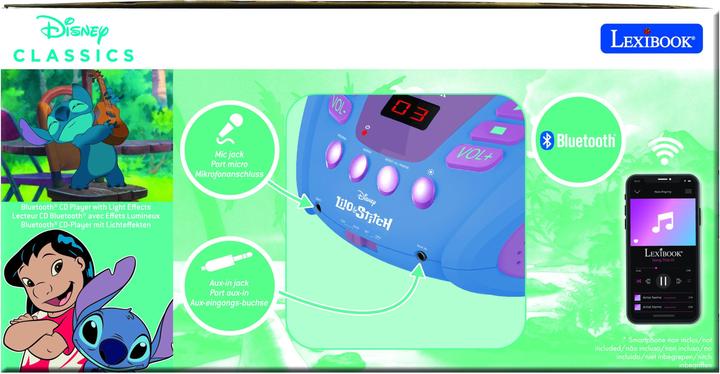 Produktbild Lexibook Stitch Bluetooth® CD Player with Lights (RCD109D)