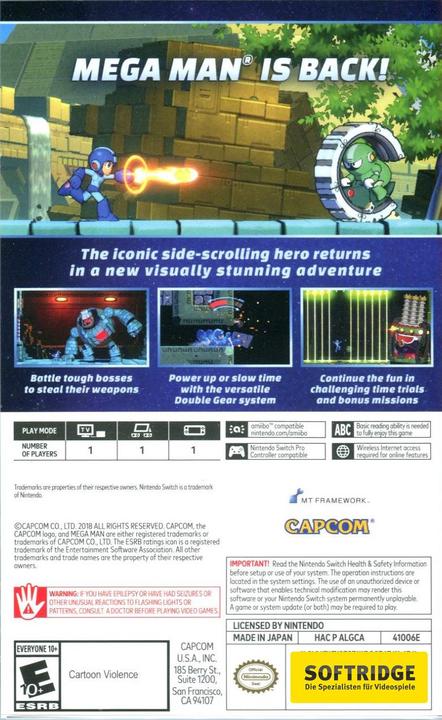 Image du produit Capcom Mega Man 11 -US- (Switch, Switch Lite, Switch OLED, EN)