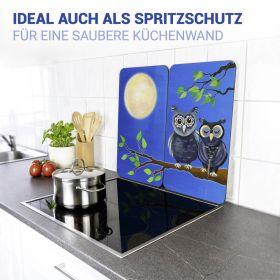 Actual product image Wenko Glass cover plate Universal Mod. Owl, set of 2 for all hob types