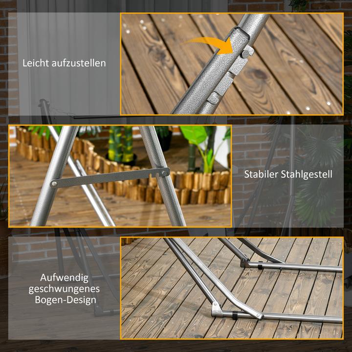 Image du produit Outsunny Support pour hamacs avec cadre en acier (120 kg)