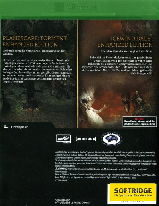 Produktbild Skybound Planescape: Torment & Icewind Dale Enhanced Edition (Xbox One X, Xbox Series X, Multilingual)