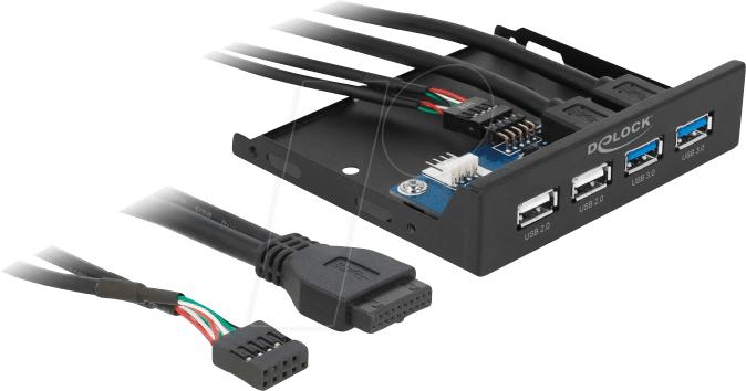 Produktbild Delock USB Hub Front Panel