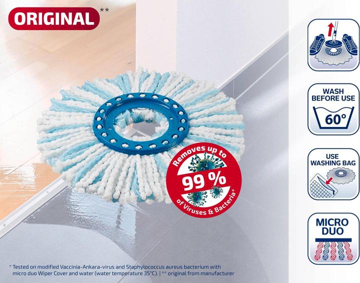 Produktbild Leifheit Ersatzkopf Clean Twist Disc Mop microduo (1 Stk.)