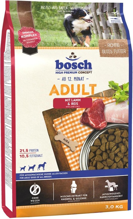 Bosch Petfood Lamm & Reis (Adult, 1 Stk., 3000 g)