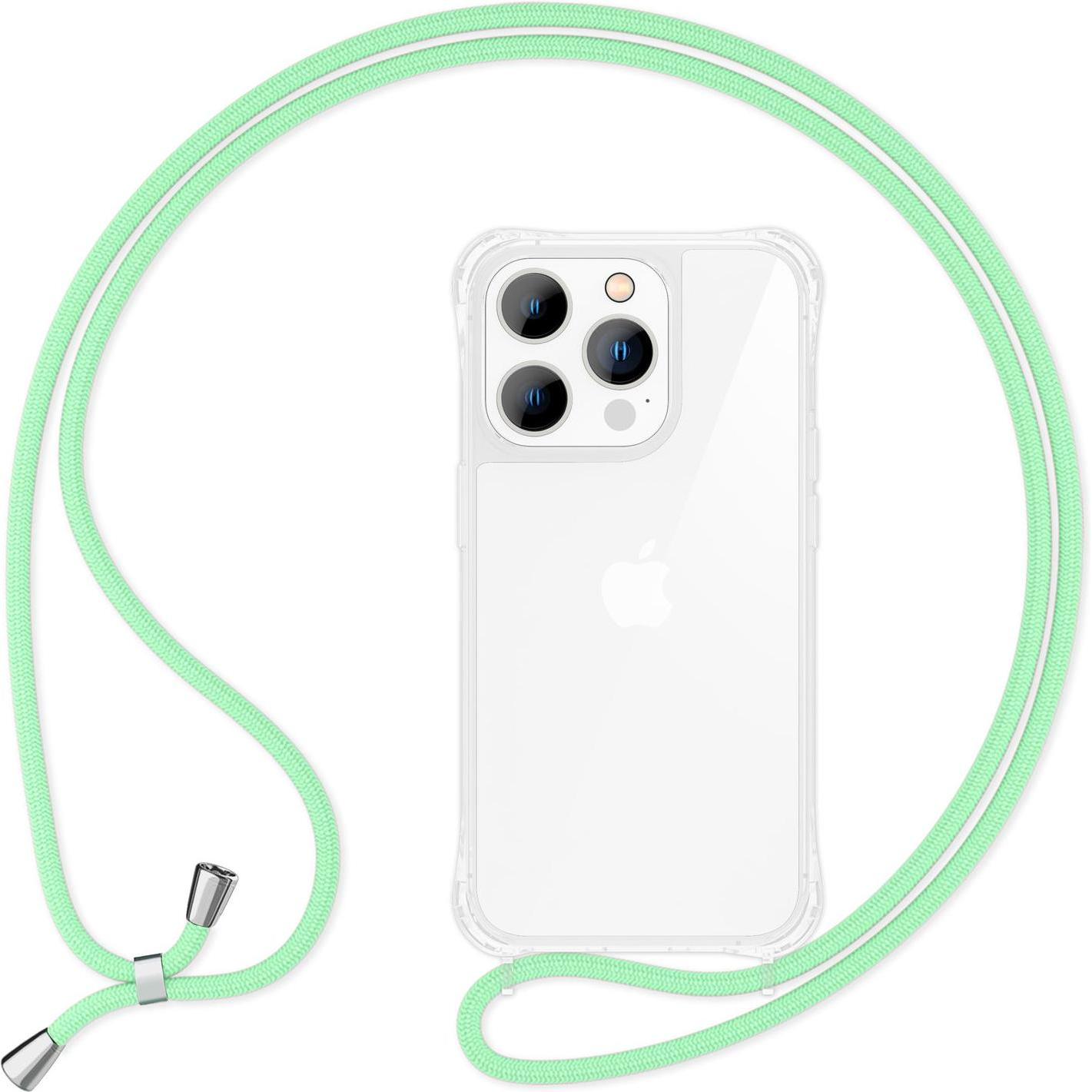 Nalia Hülle mit Kette (Apple iPhone 14 Pro), Smartphone Hülle, Grün
