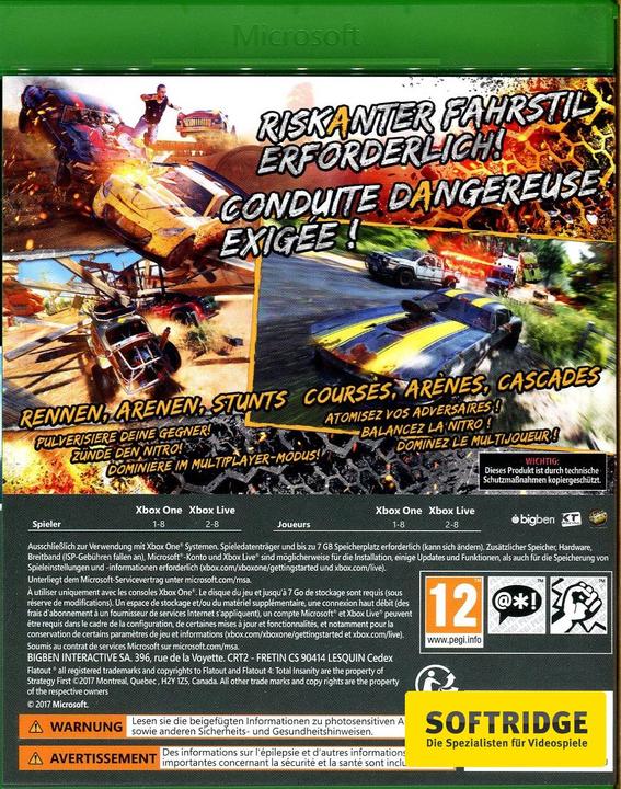 Actual product image Bigben FlatOut 4: Total Insanity (Xbox One X, Xbox Series X, Multilingual)