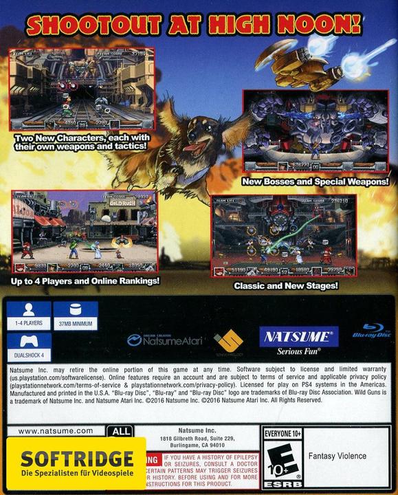 Actual product image Natsume Wild Guns Reloaded -US- (PS4)