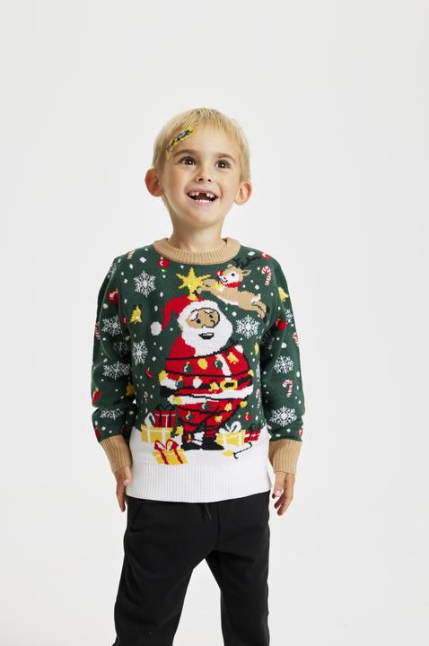 Produktbild Christmas Sweats Cute Cookie Man Kids LED Sweater
