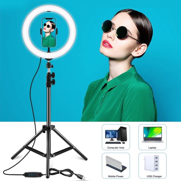 Actual product image Puluz PKT3035 Selfie Video Light 26cm (Ring light)