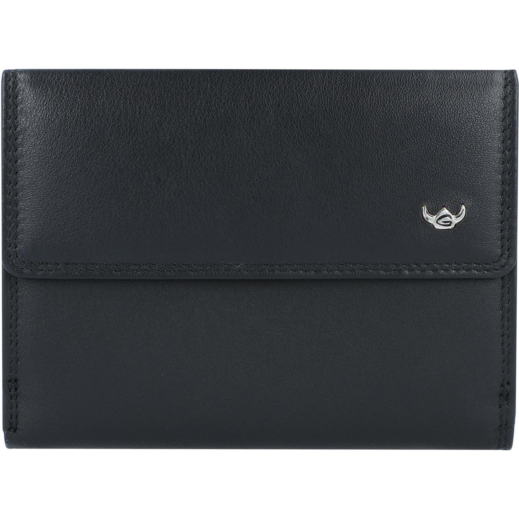 Thumbnail - Golden Head, Damen, Portemonnaie, Polo Geldbörse RFID Leder 12 cm, Schwarz