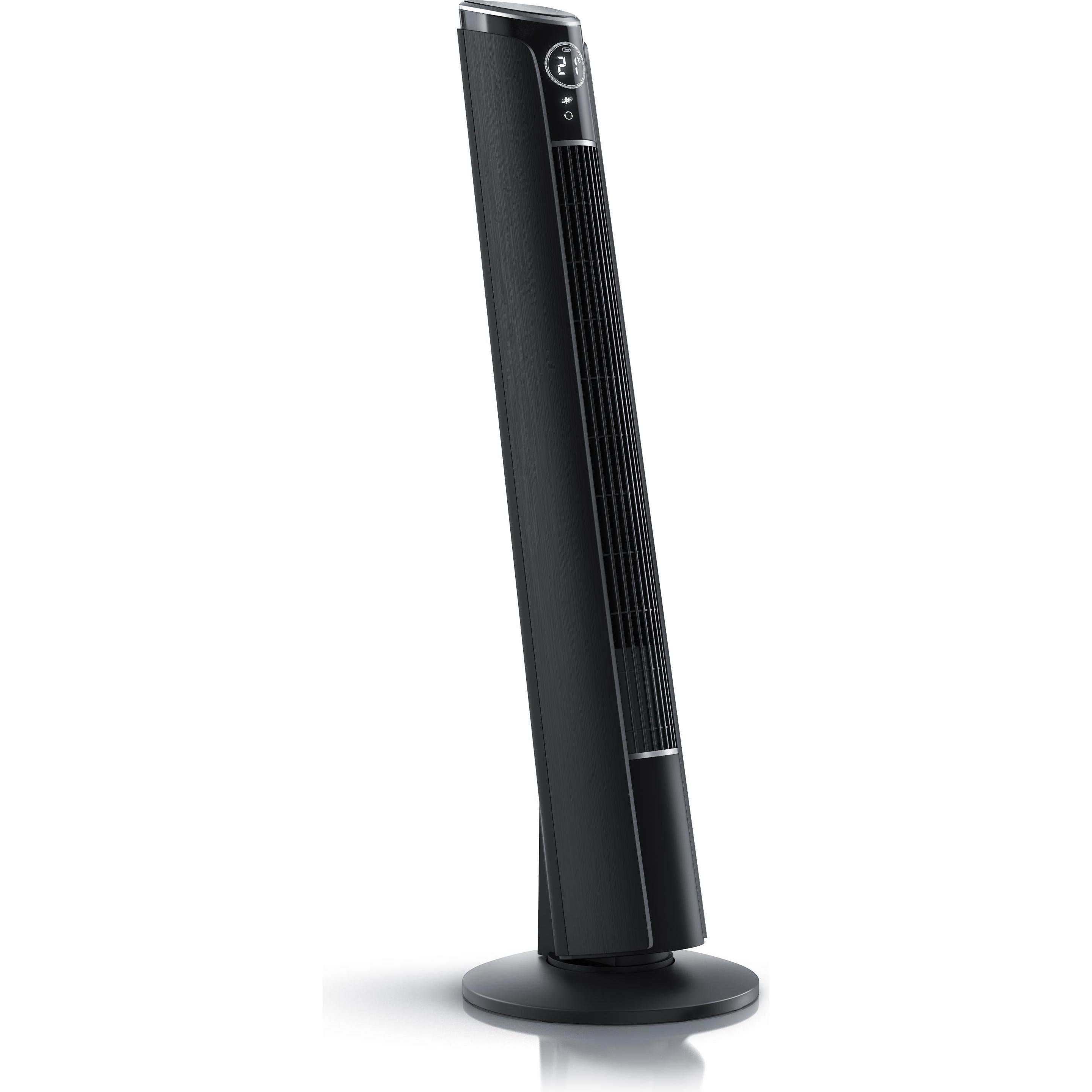 Brandson Turmventilator, Fernbedienung, 10° neigbar, Oszillation, 4 Modi, Standventilator 108cm, schwarz, Ventilator, Sc...