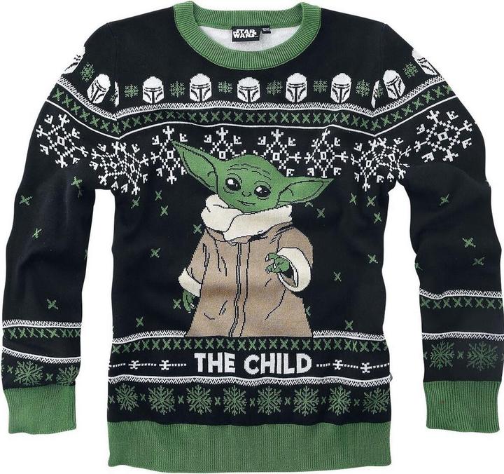 Image du produit Star Wars - Sweat Noël motif/style L'Enfant - Garçon (128)