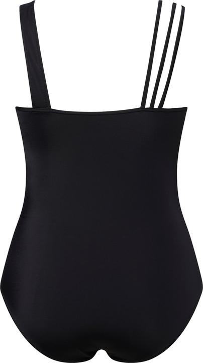 Actual product image Ulla Popken Ocean Palm Motif Split Strap One Piece Swimsuit (42)