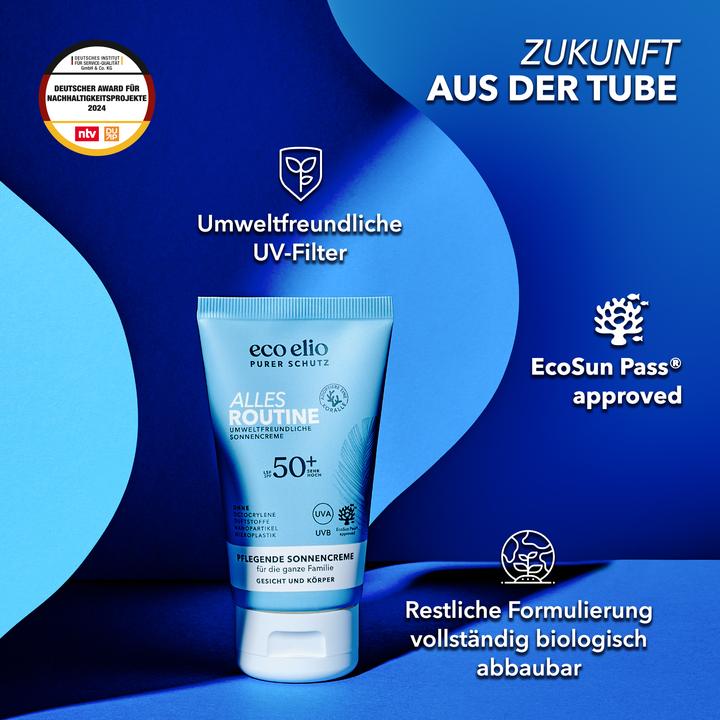 Actual product image Eco Elio Alles Routine (Suntan cream, SPF 50+, 75 ml, 101 g)