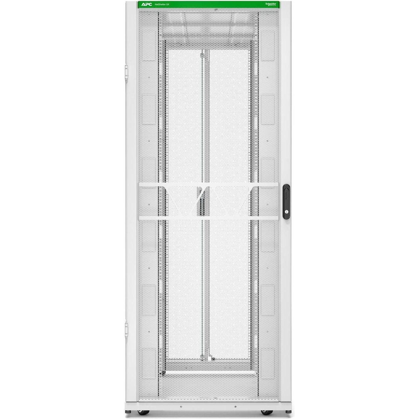 Thumbnail - APC NetShelter SX Server Rack Gen 2 42U 1991H x 800W x 1200D mm w/ Sides White (42 HE, 19 Zoll Rack), Serverschrank, Wei...