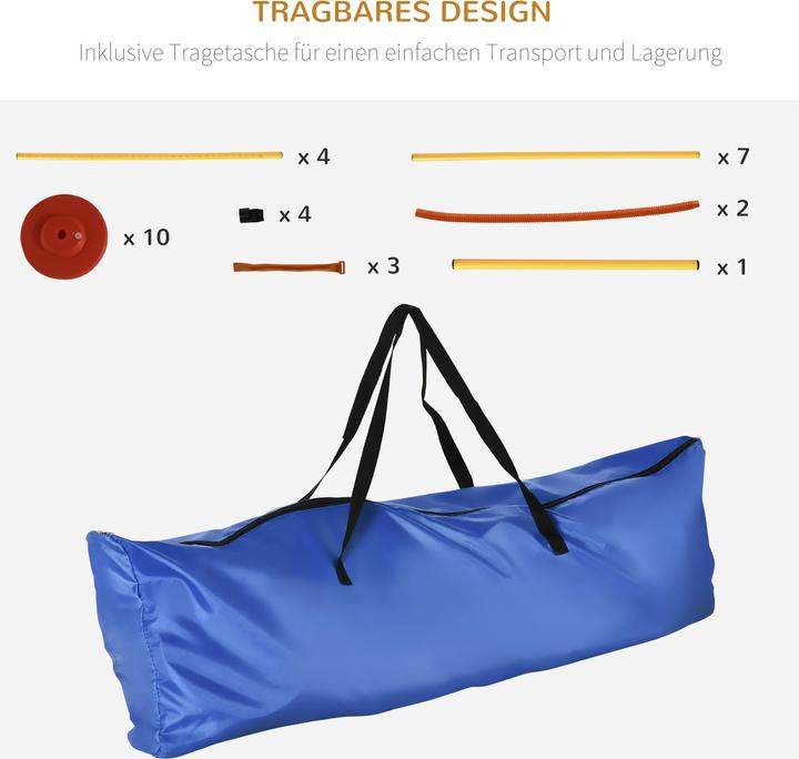 Produktbild PawHut Agility Set 3-in-1 (One Size, Agility)
