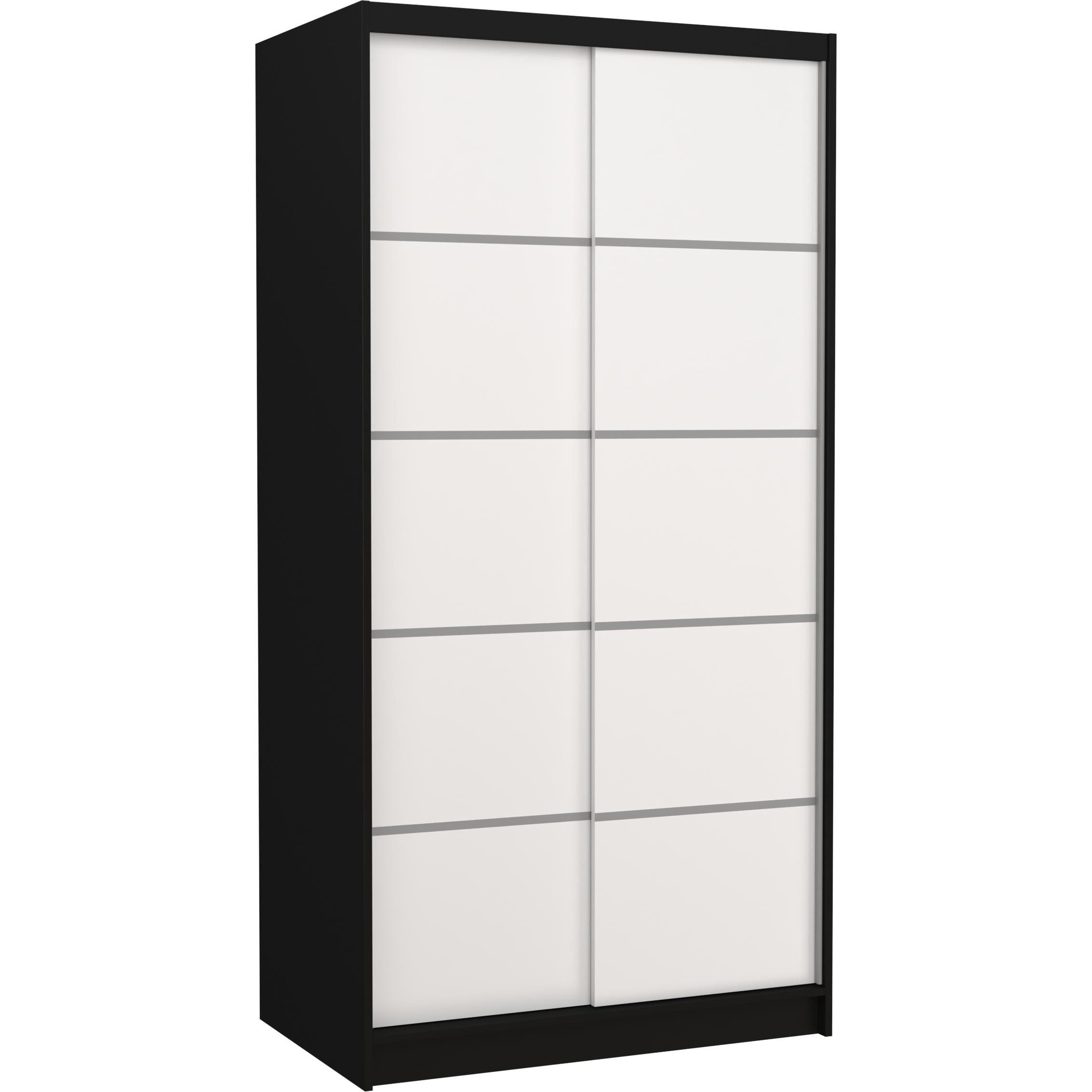 ADRK Furniture, Kleiderschrank, Verschiebbarer Kleiderschrank RIVA 100