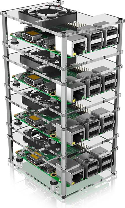 Actual product image Icy Box Stackable case for Raspberry Pi 2, 3 and 4 (Housing)