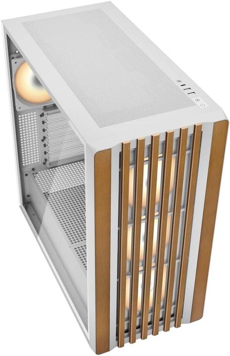 Actual product image Sharkoon Rebel C70G RGB (white, tempered glass) (ATX, mATX, Mini-ITX)