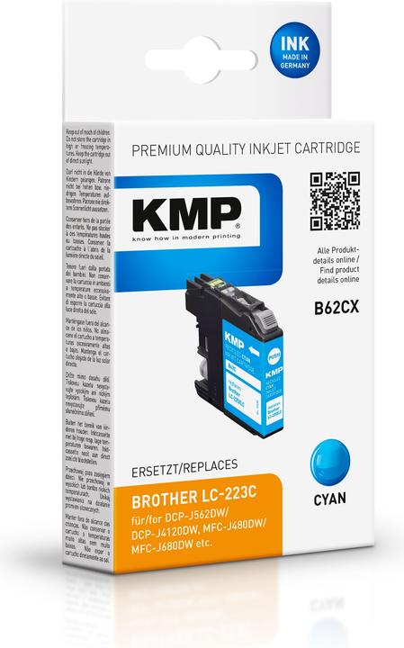 Produktbild KMP Tinte ersetzt LC223C (C)