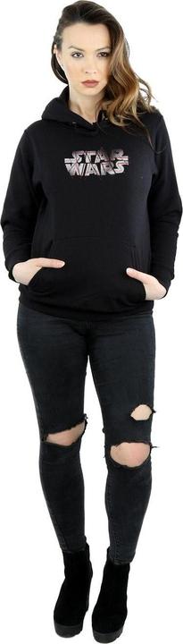 Actual product image Star Wars Womens/Ladies The Last Jedi Spray Logo Hoodie (XXL)