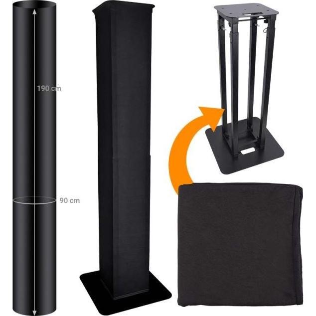 No Name DNA TOTEM TOWER SCRIM BK Material schwarz Lycra os., Accessori per strumenti, Nero