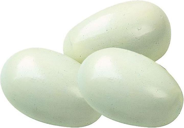 Chick'A täuschend echt aussehende eier aus bemaltem holz für ein huhn (x3)