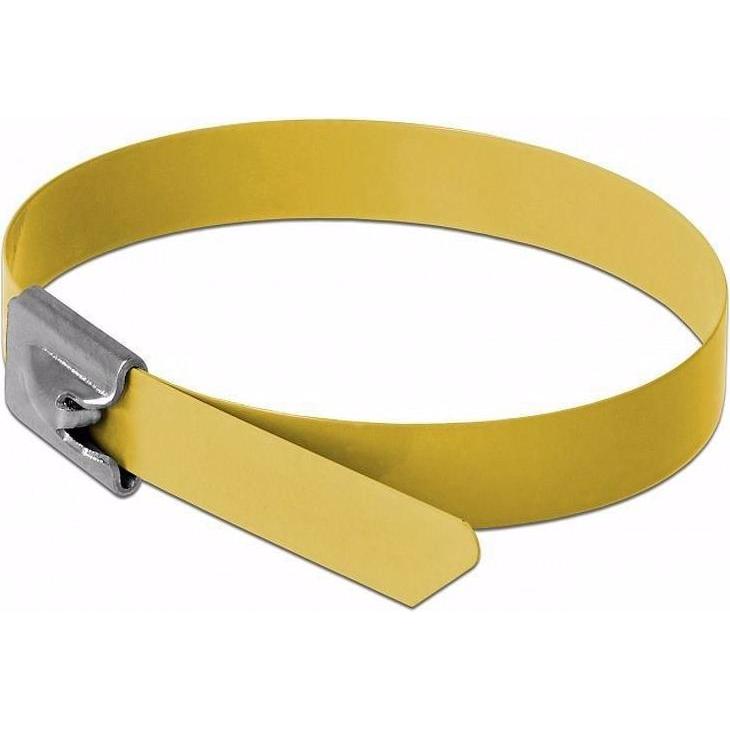 Delock, Kabelbinder, Edelstahlkabelbinder 500x7,9 10 Stk. (Metallkabelbinder, 500 mm, 10 Stk.)