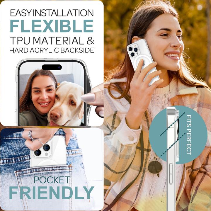 Produktbild Nalia Klare Harte Hülle mit MagSafe (Apple iPhone 16 Pro Max)