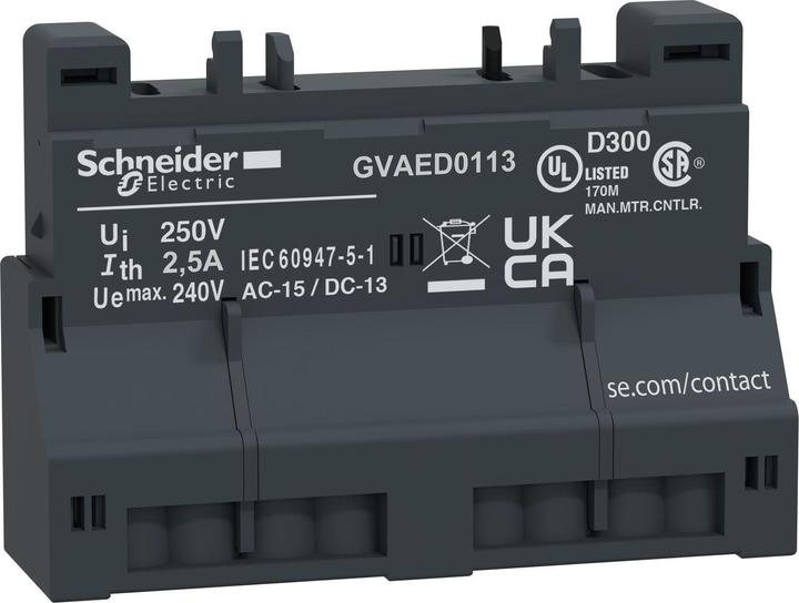 Produktbild Schneider Electric Hilfsschalter 1Ö+1S, Fehler, Federzug GVAED0113