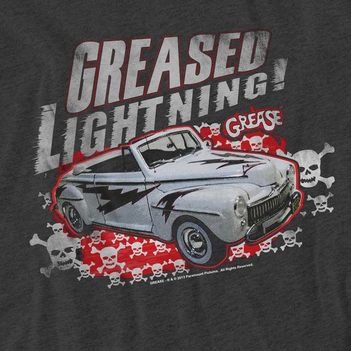 Actual product image Grease Unisex Adult d Lightening T-Shirt (L)