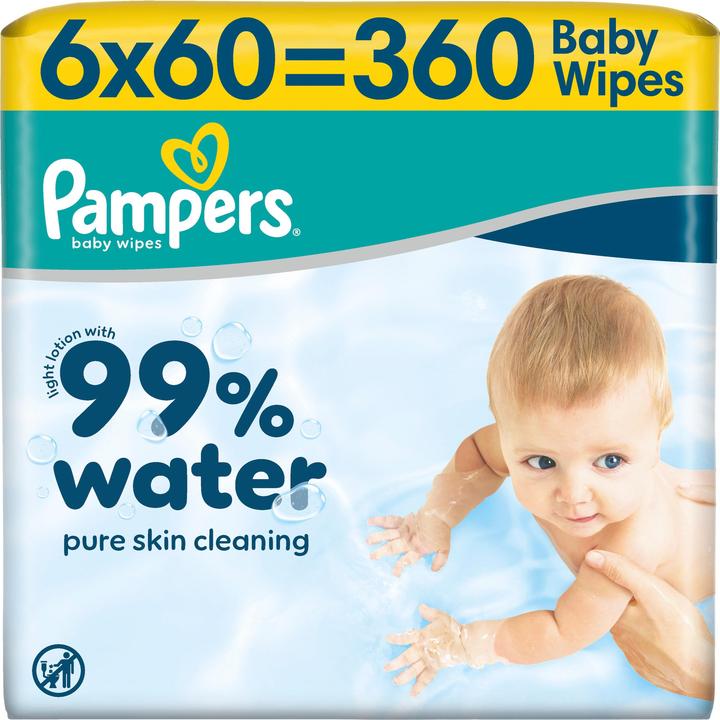 Actual product image Pampers 99% Water (360 pcs.)