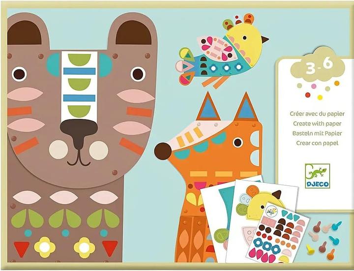 Image du produit Djeco Bricolage avec du papier Grands animaux