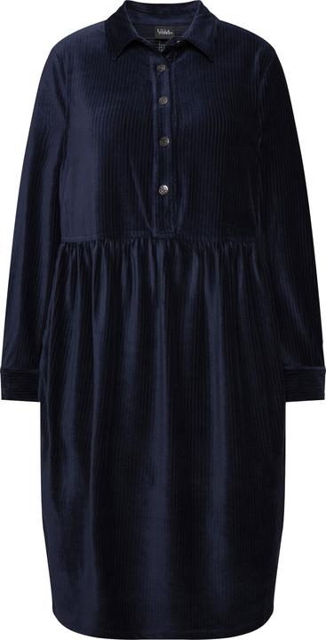 Immagine prodotto Ulla Popken Abito dal taglio oversize in velluto a coste con collo da camicia e maniche lunghe e blusanti (50, 52)