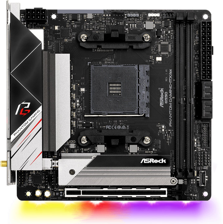 Produktbild AsRock B550 Phantom Gaming ITX (AM4, AMD B550, Mini-ITX)