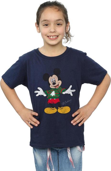 Produktbild Disney Mickey Mouse Christmas Jumper TShirt Mädchen (128)