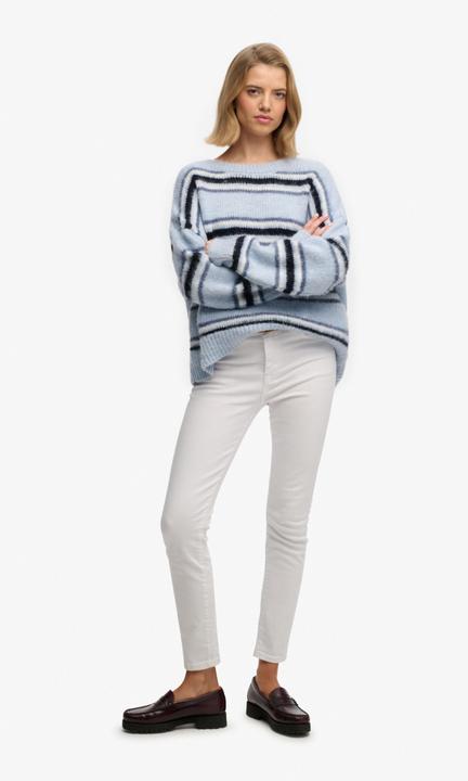 Image du produit Superdry Pull en maille rayé brossé décontracté femme (L)
