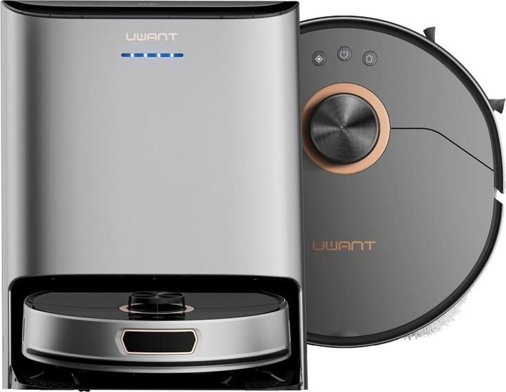 Image du produit Uwant U200 Pro Robot Nettoyeur à Vacuum avec Fonction Mop + Station de Chargement/Cleaning - Gray (5000 Pa, Tampons d'essuyage (rotatifs))