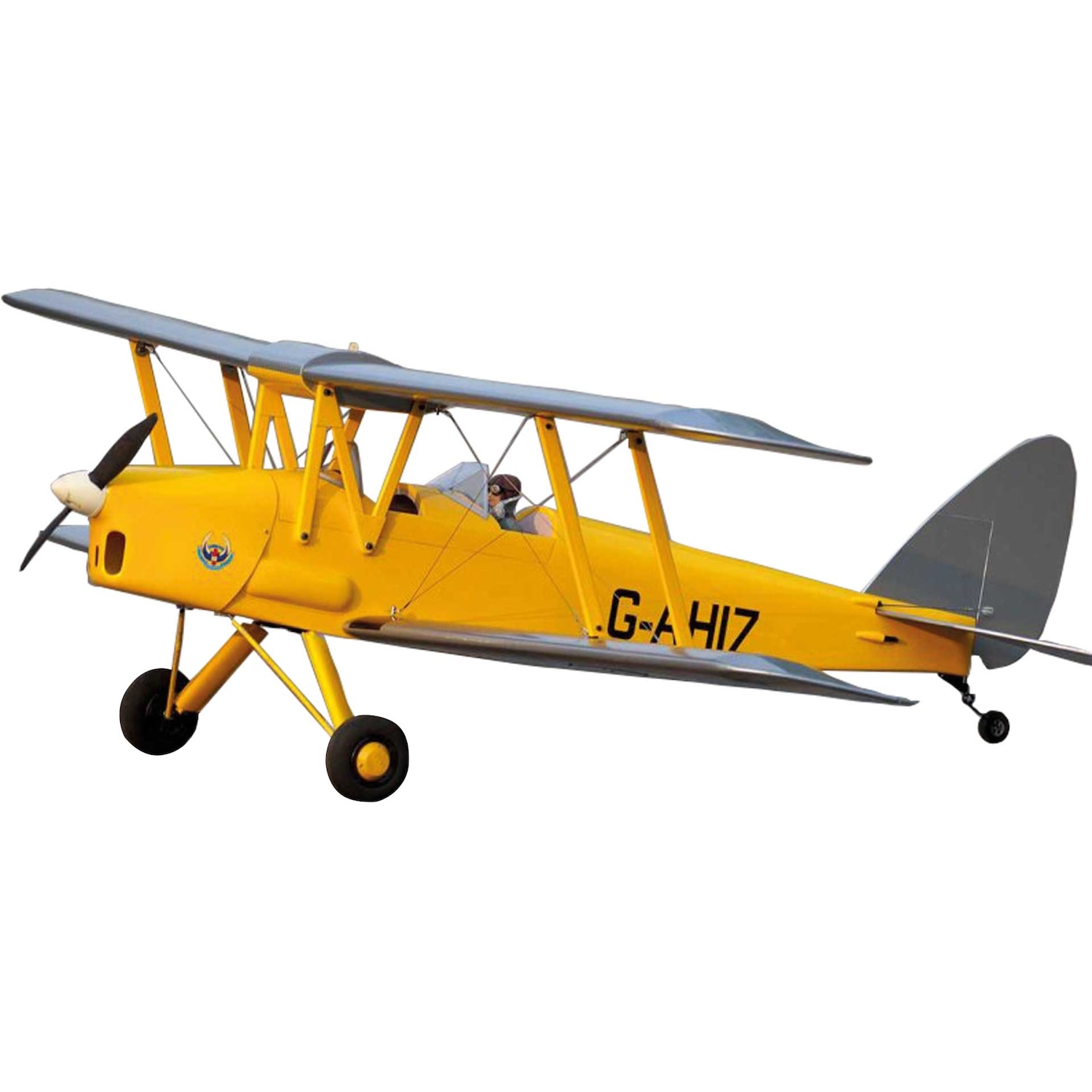 Vq Models Tiger Moth DH.82 (gelb/silber) / 1400 mm (Kunstflug)