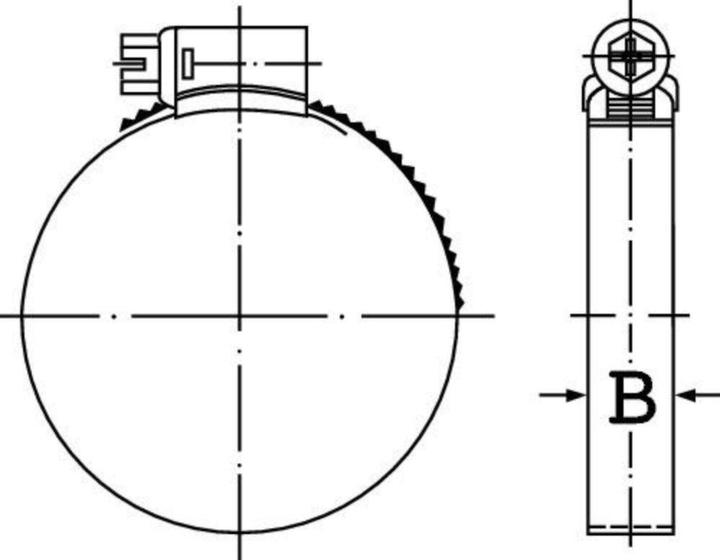 Produktbild Ideal Schlauchschelle DIN3017 W2, 12mm 100-120mm IDEAL-Schlemper