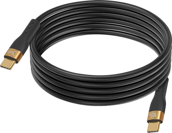 Produktbild 3MK HyperSilicone Cable USB-C/USB-C kabel 2m 100W Czarny/Black (2 m, USB 2.0, 100 W)